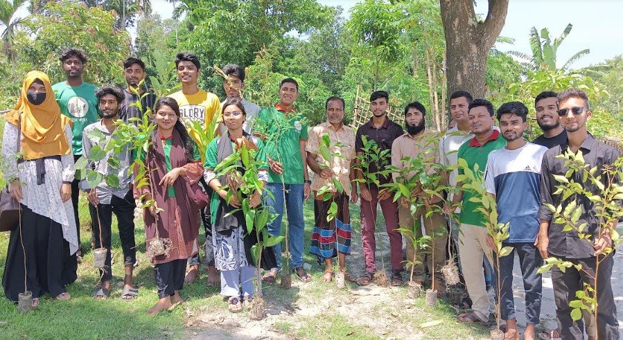 গণঅভ্যুত্থানে নিহতদের স্মরণে চিলমারীতে বৃক্ষরোপণ